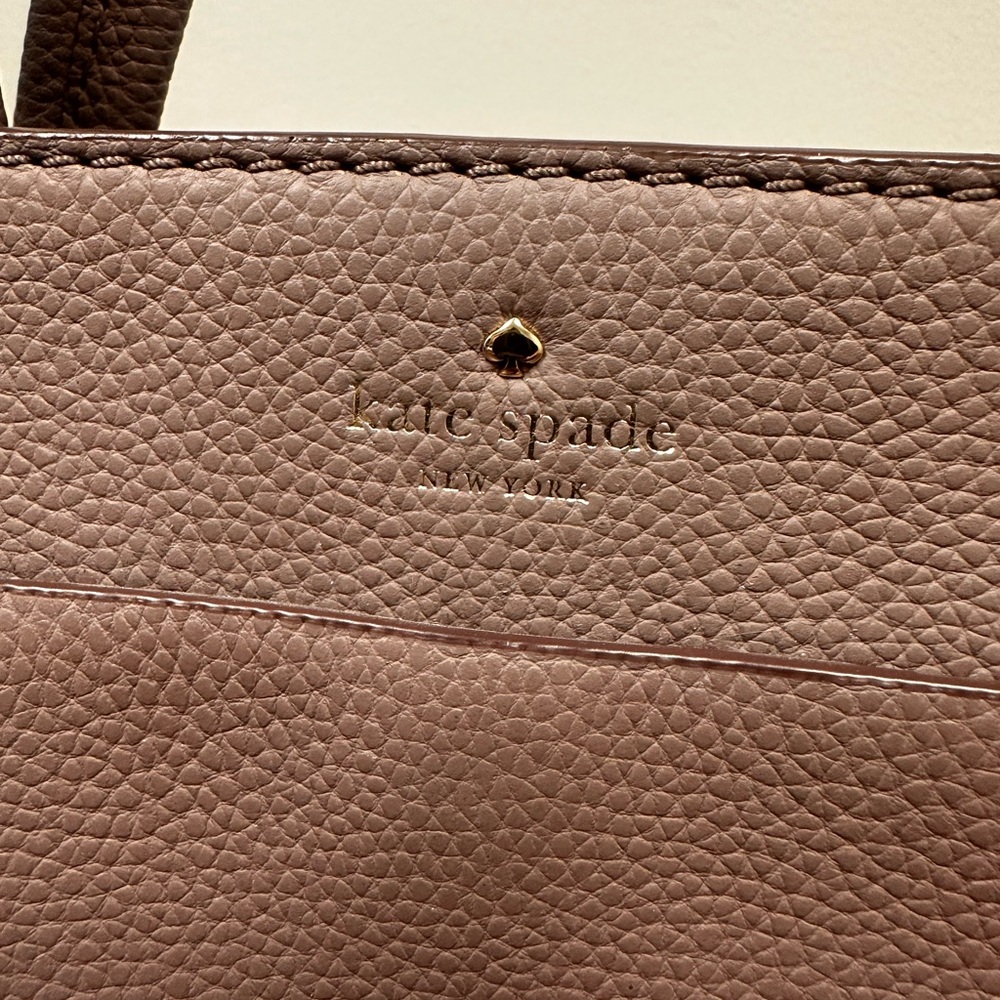 Kate Spade New York Pink Leather Tote with Tassel - Picture 2 of 8